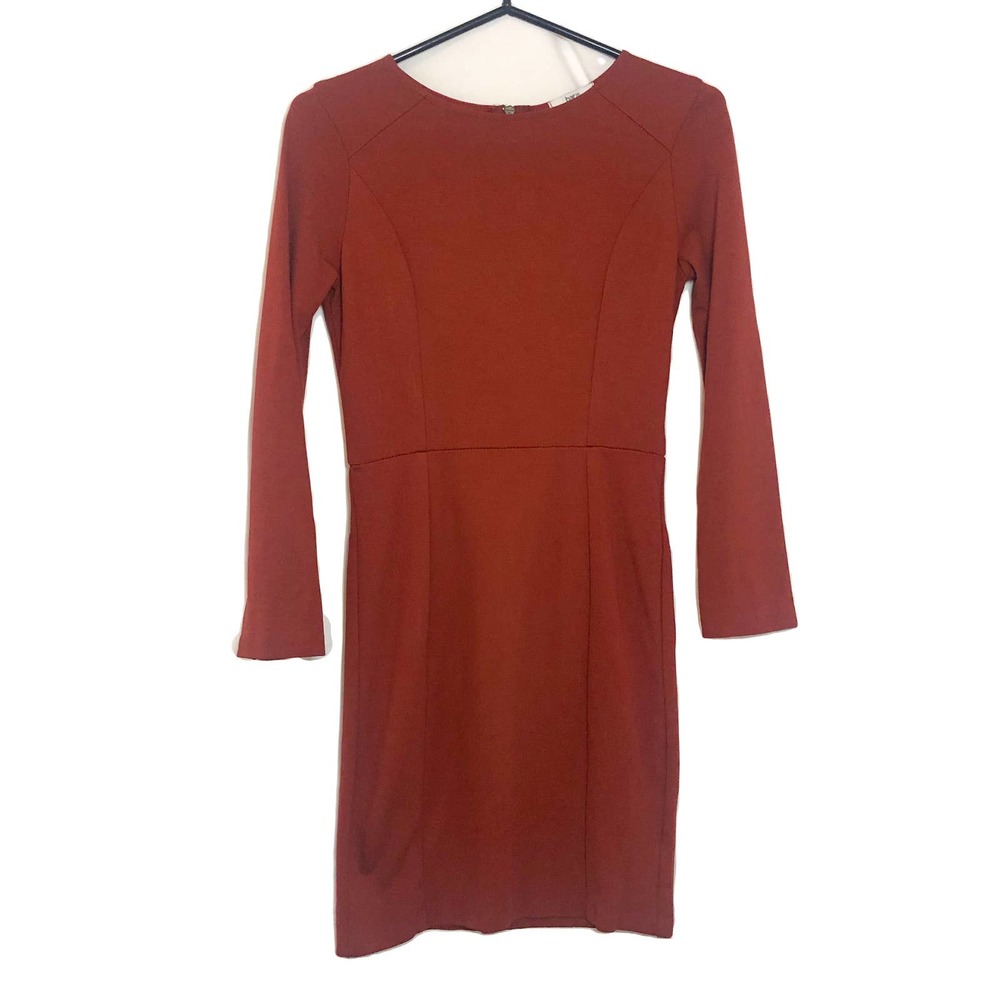 Bar lll Long Sleeve Burnt Orange Dress